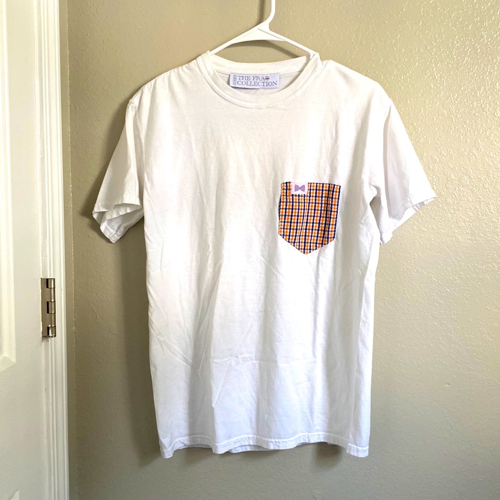 Fraternity Collection small, Orange/blue pattern